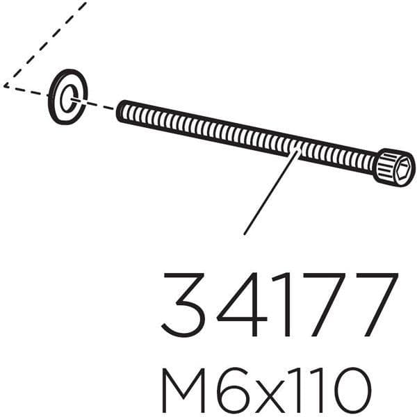 Thule 34177 Screw MC 6S M6 x 110 mm