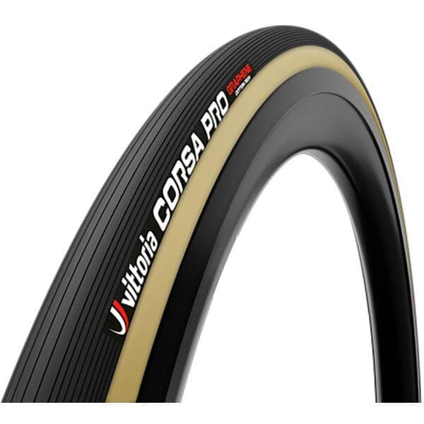 Vittoria Corsa Pro 28-28 Black Tan G2.0 Tubular Tyre