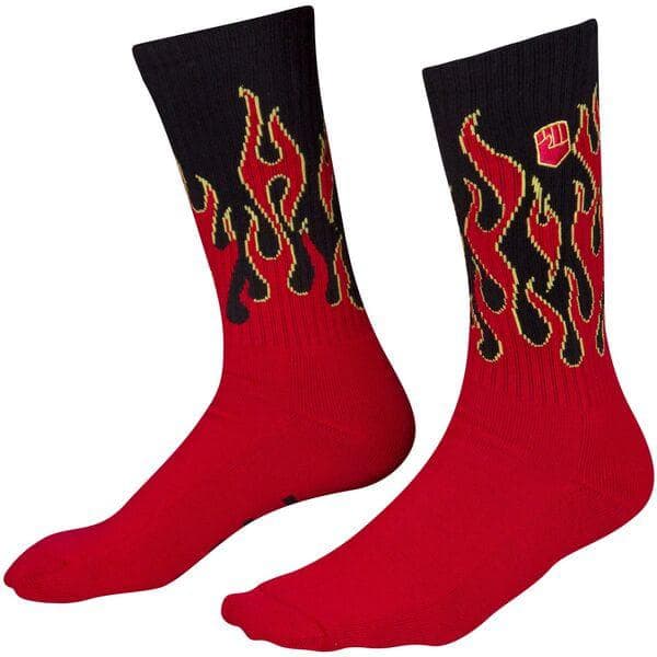 Fist Handwear Chapter 17 Collection - Flaming Hawt Crew Socks - SM/MD