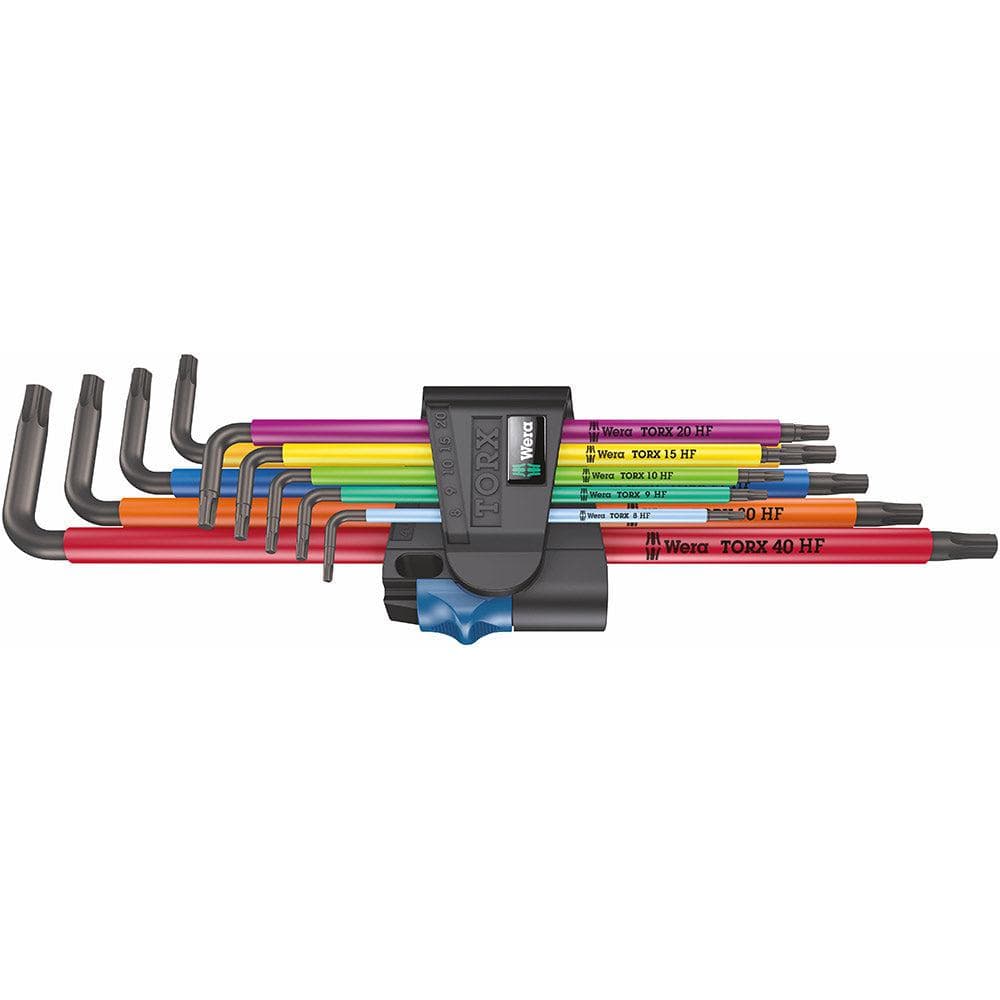 Wera Tools 967/9 TX HF Multicolour Long Hex Key Set 9pcs