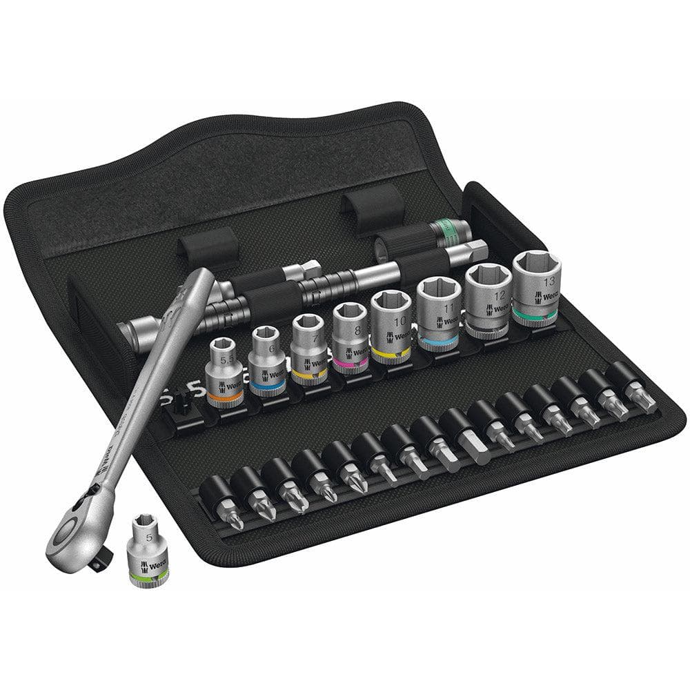 Wera Tools 8100 Ratchet Set W/Switch Lever 1/4 Drive 28pcs