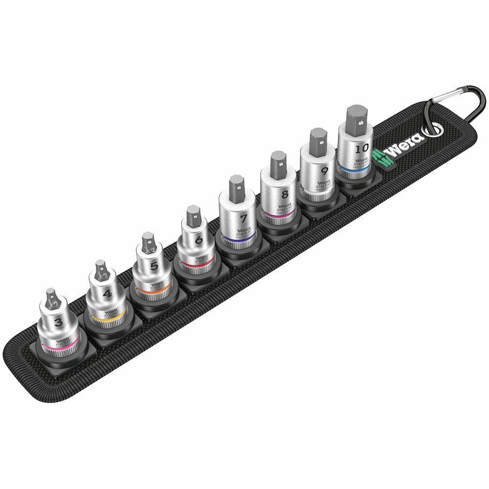 Wera Tools Belt B 2 In-Hex HF Bit Socket Set 3/8 9pc