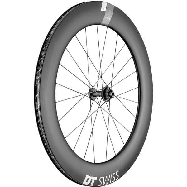 DT Swiss ARC 1400 DICUT disc brake wheel; carbon clincher 80 x 20 mm rim; front