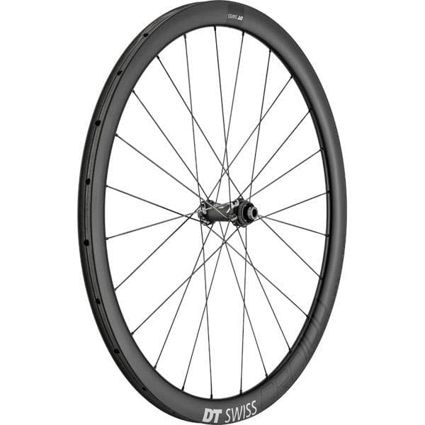 DT Swiss CRC 1100 SPLINE disc brake wheel; carbon tubular 38 x 26 mm; front