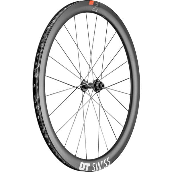 DT Swiss ERC 1100 DICUT disc brake wheel; carbon clincher 45 x 22 mm; front