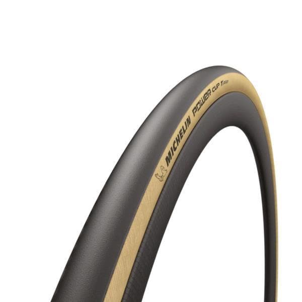 Michelin Power Cup Classic Tubeless Ready Tyre - 700x25C - Tanned Wall