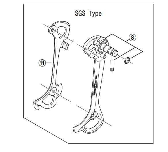 Shimano Spares RD-M770 inner plate SGS