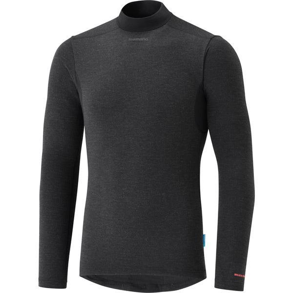 Shimano Clothing Men's Breath Hyper Baselayer, Black, Size XL