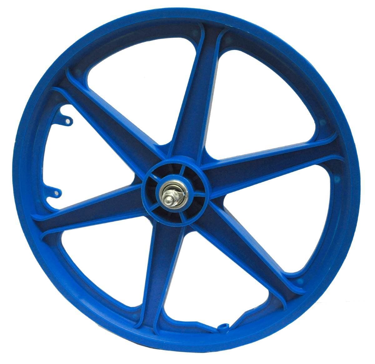 20" Front "STRAIGHT" 6 "BLUE" BMX 6 Spoke Mag Nylon wheel WH-20A-MX-BF