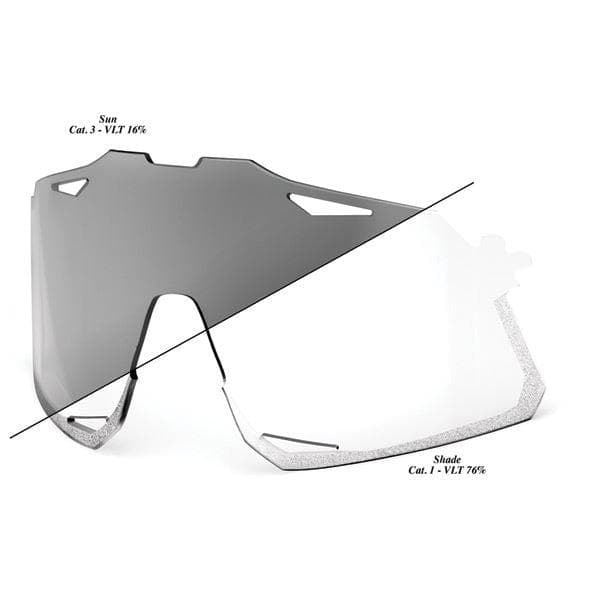 100% Hypercraft Replacement Lens - Photochromic Clear/Smoke