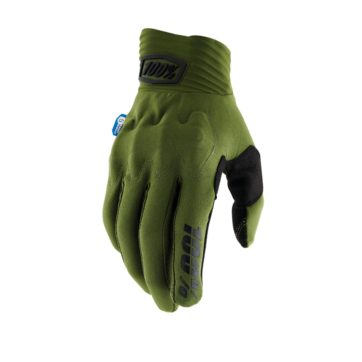 100% Cognito Smart Shock Gloves Army Green XL