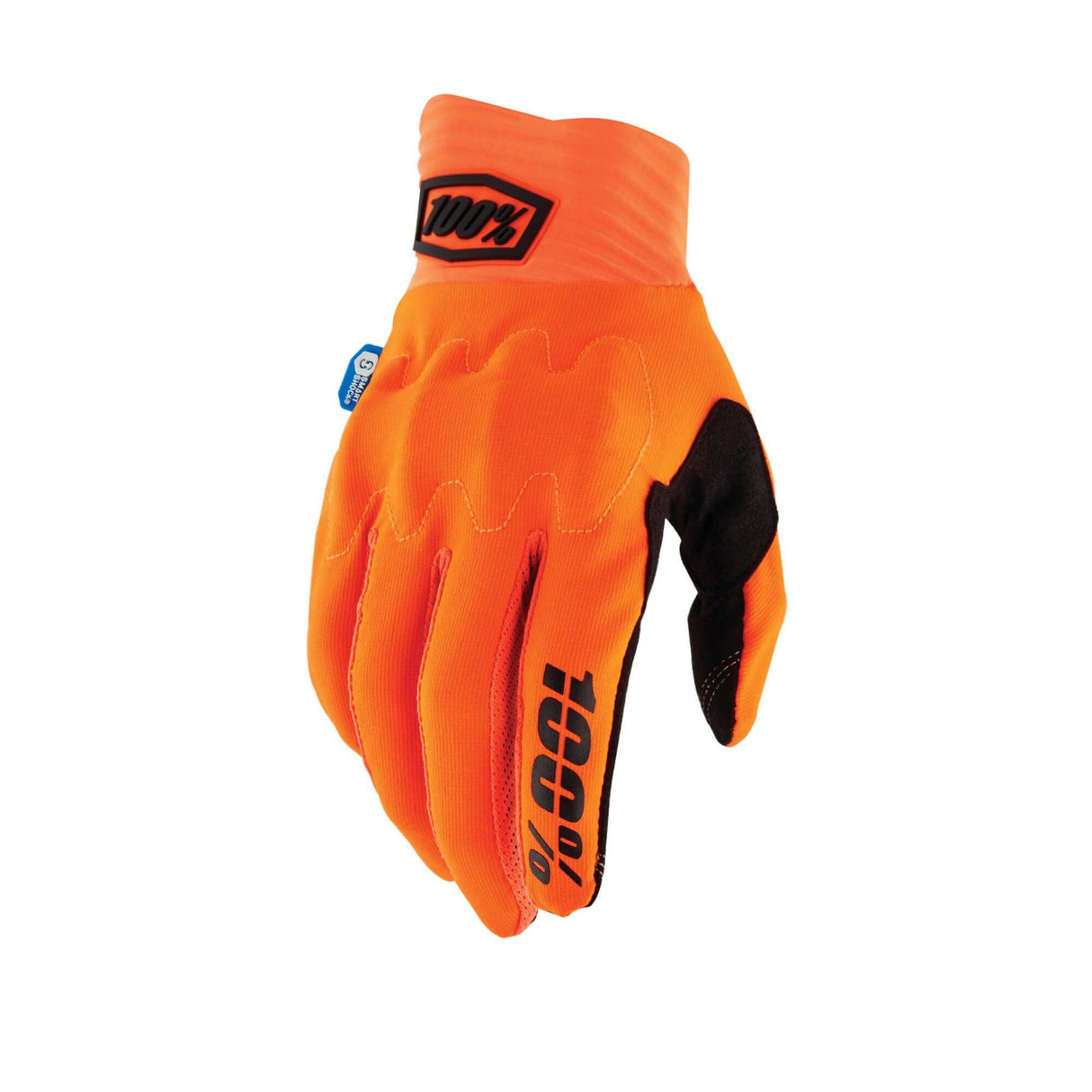 100% Cognito Smart Shock Gloves Fluo Orange S