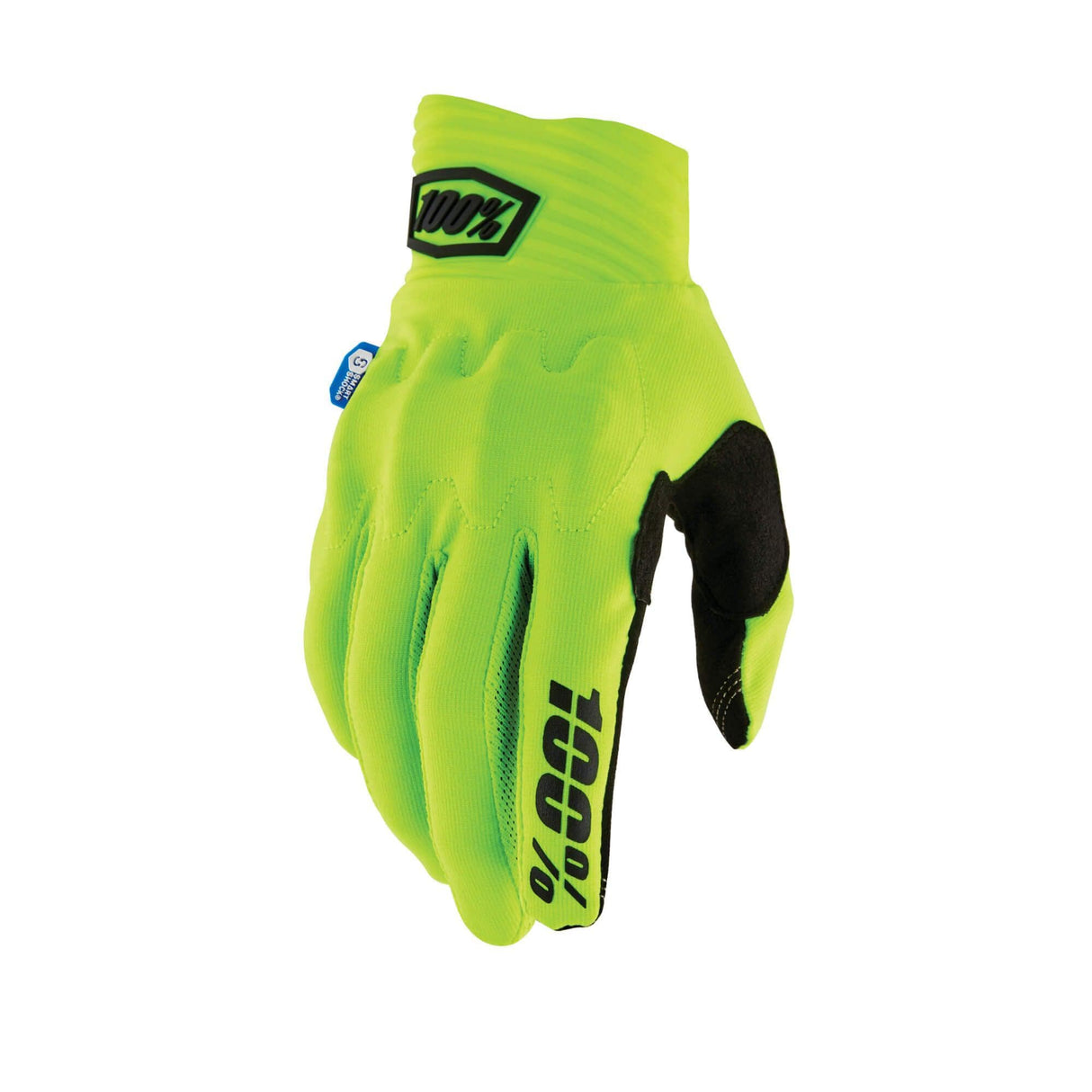 100% Cognito Smart Shock Gloves Fluo Yellow S