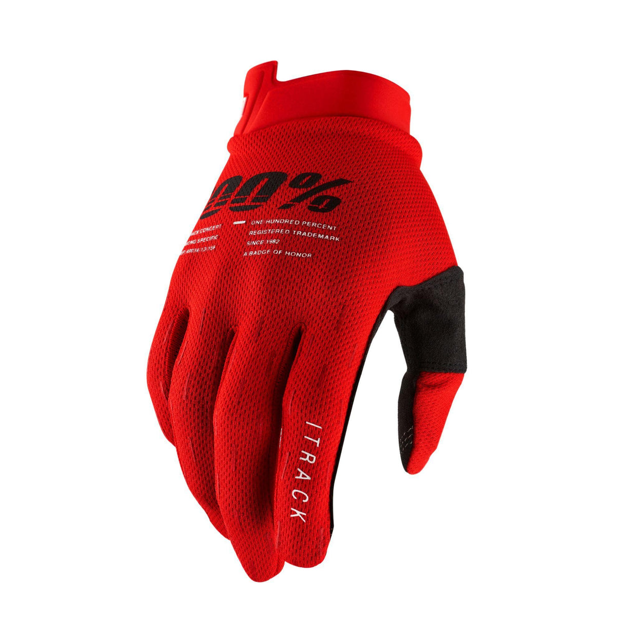 100% iTrack Gloves Red XL