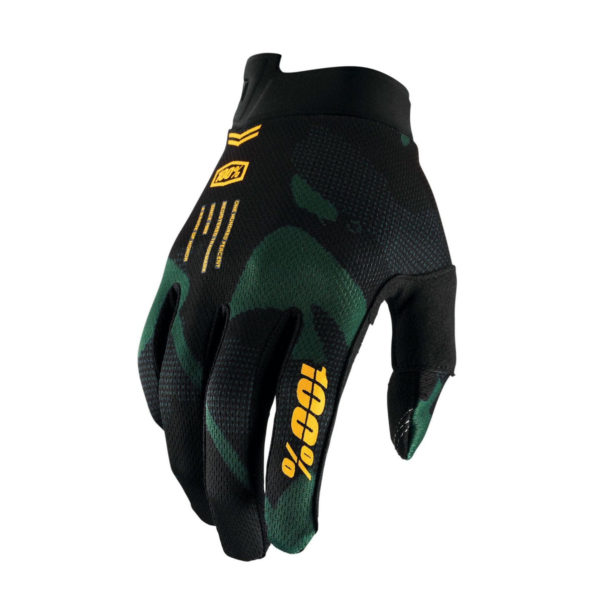 100% iTrack Youth Gloves Sentinel Black S