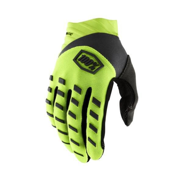 100% Airmatic Gloves Fluo Yellow / Black L