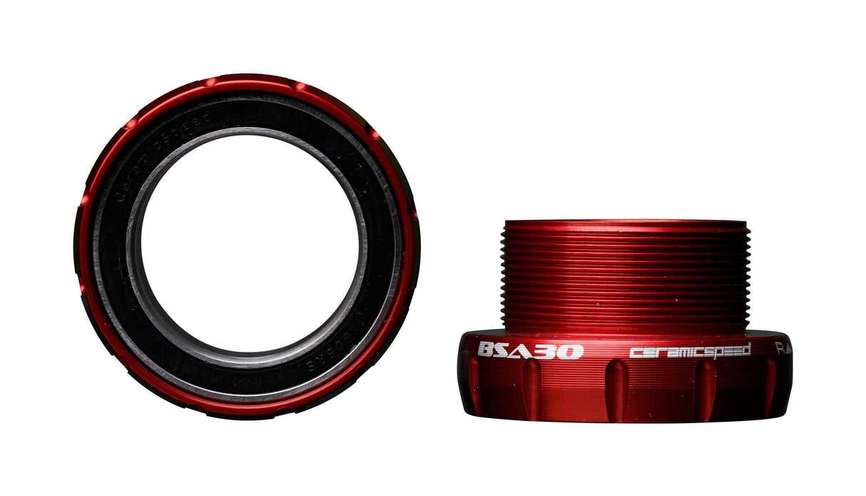 CeramicSpeed BSA30 30mm Road Bottom Bracket (Red)