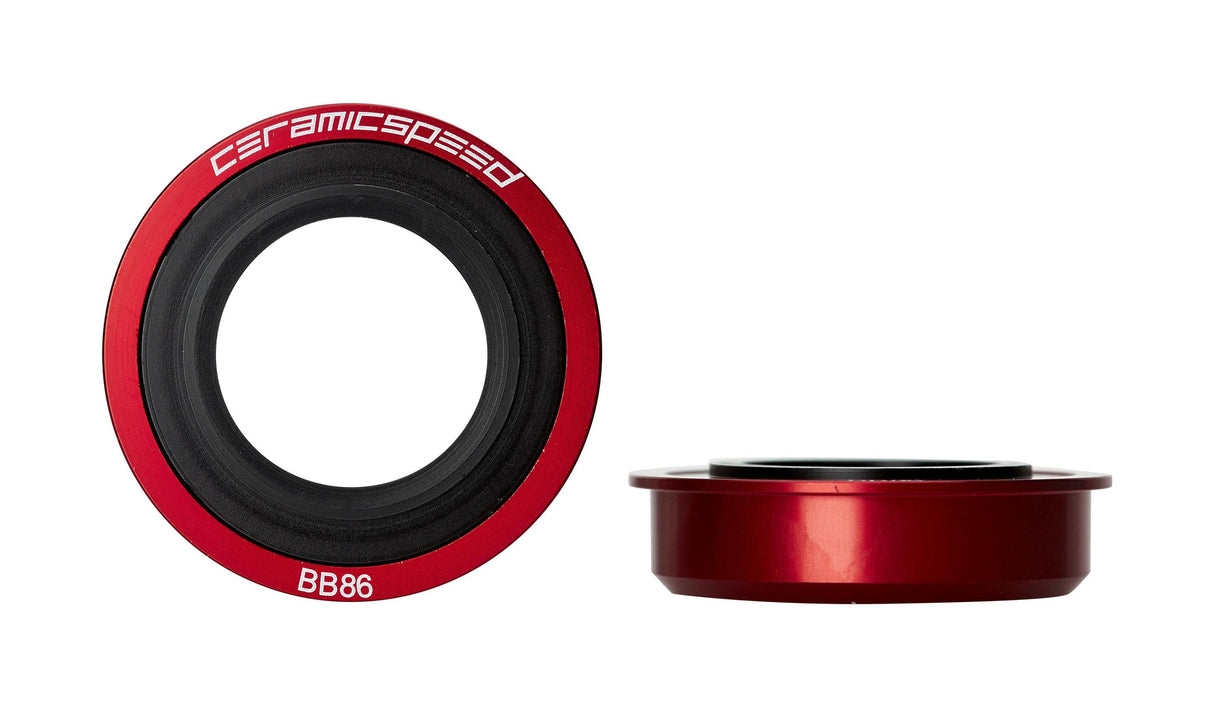 CeramicSpeed BB86 SRAM GXP 24/22.2mm Bottom Bracket (Red)