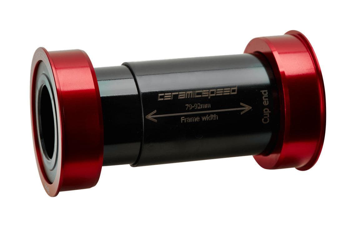 CeramicSpeed EVO386 Shimano 24mm Coated Bottom Bracket (Red)