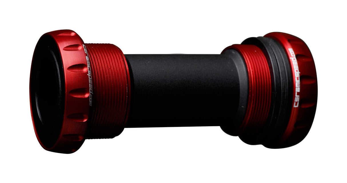 CeramicSpeed BSA Shimano MTB 24mm Coated Bottom Bracket (Red)