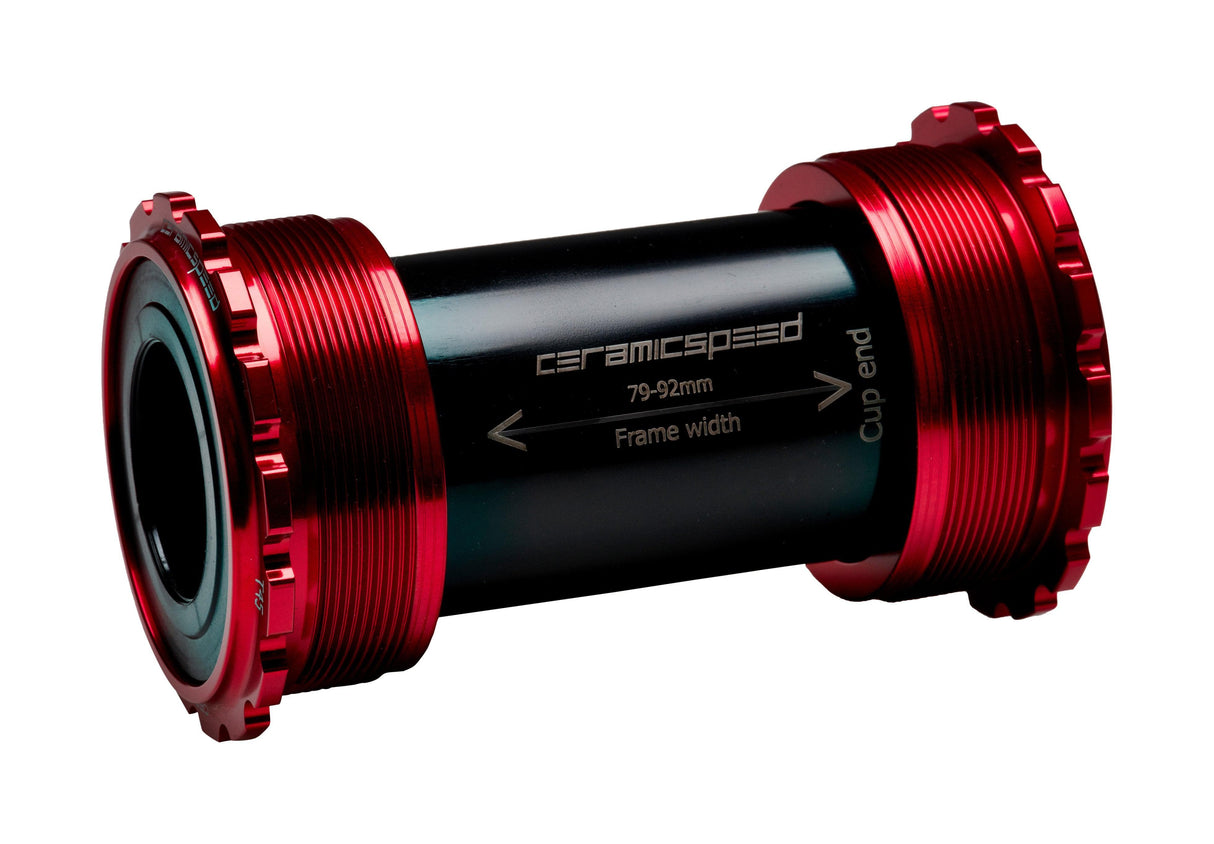 CeramicSpeed T45 SRAM GXP 24/22.2mm Coated Bottom Bracket (Red)