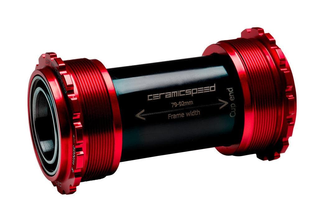 CeramicSpeed T45 Campag UT 25mm Coated Bottom Bracket (Red)