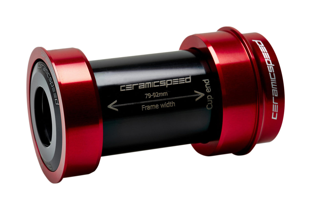 CeramicSpeed BBright SRAM GXP 24/22.2mm Bottom Bracket (Red)