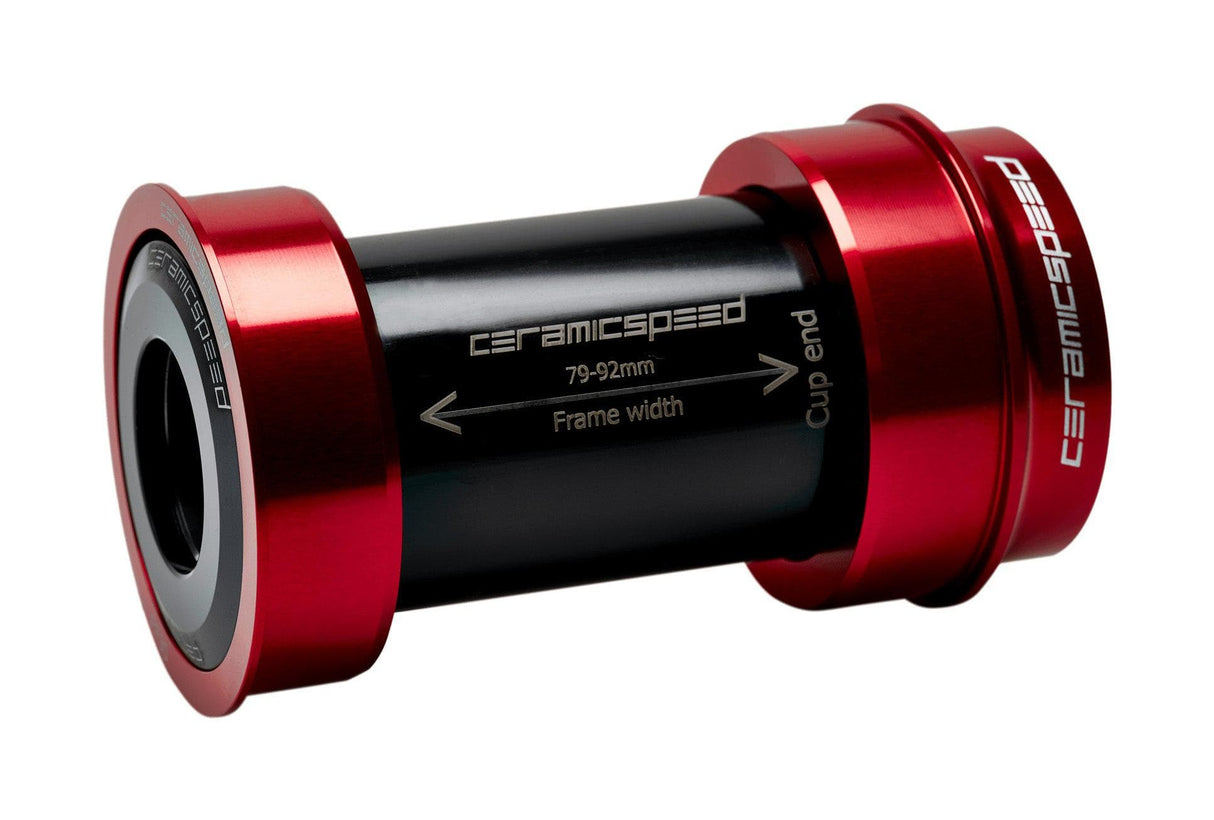 CeramicSpeed BBRight SRAM GXP 24/22.2mm Coated Bottom Bracket (Red)