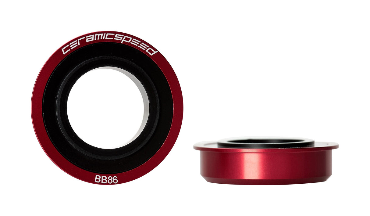 CeramicSpeed BB86 SRAM GXP MTB 24/22.2mm Coated Bottom Bracket (Red)