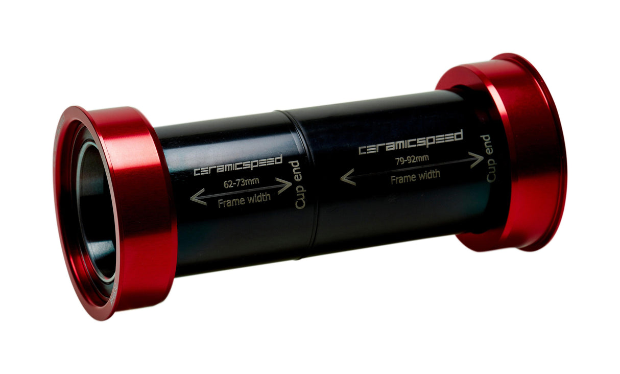 CeramicSpeed PF4630 MTB 30mm Coated Bottom Bracket (Red)