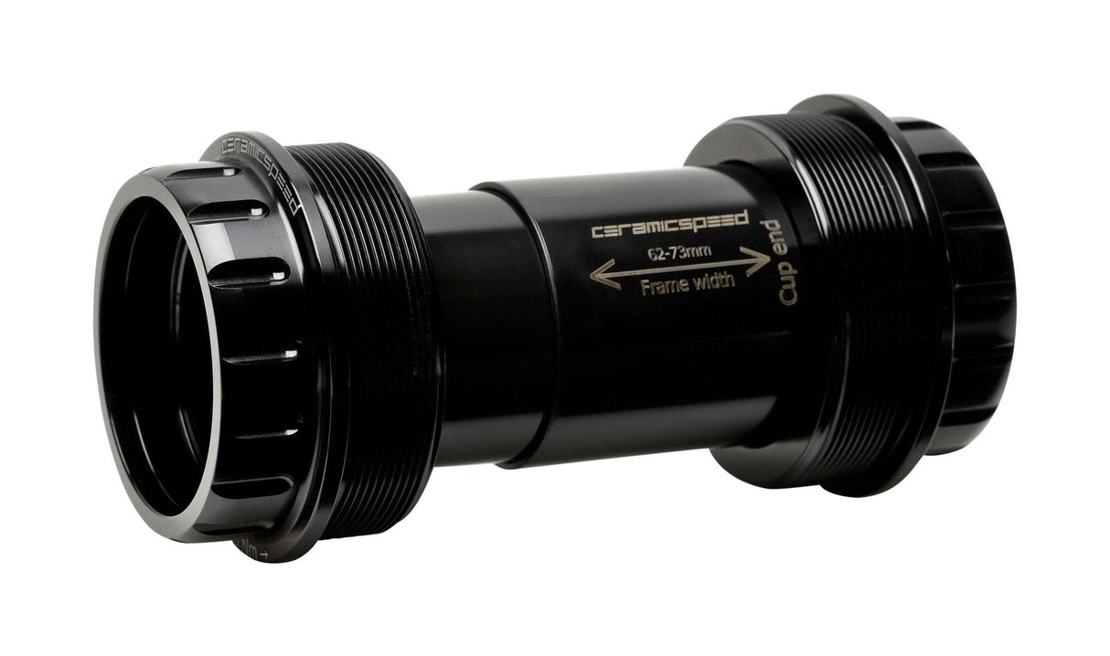 CeramicSpeed T47/68 External Campag UT 25mm Bottom Bracket (Black)