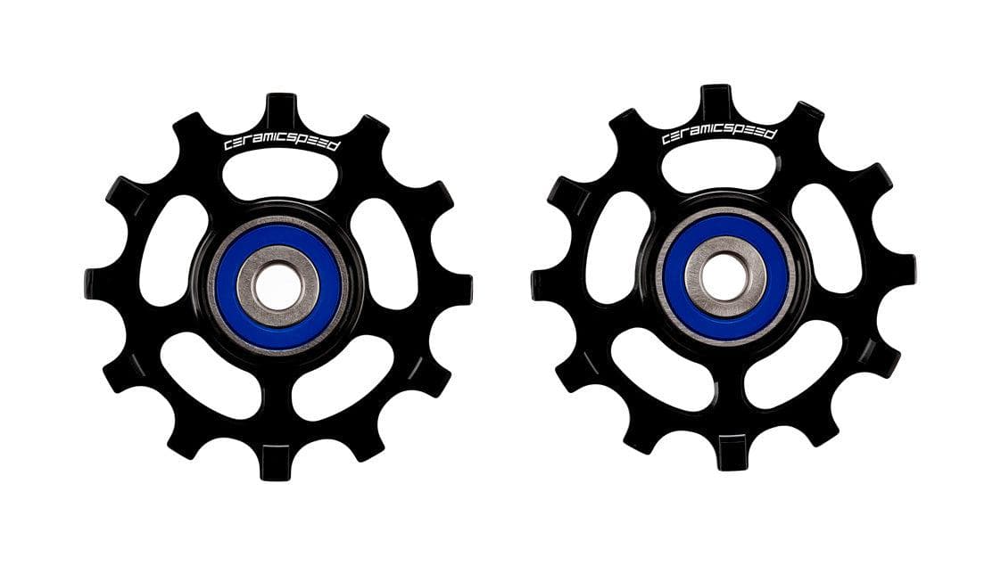 CeramicSpeed Shimano 11s Road Coated Pulley Wheel (Narrow Wide, Black)