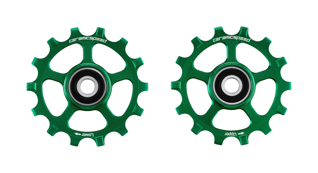 CeramicSpeed Eagle 14 MTB Coated Pulley Wheel (Green)