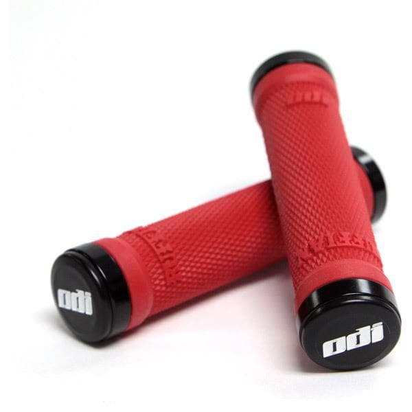 ODI Ruffian MTB Lock On Grips 130mm - Red / Black