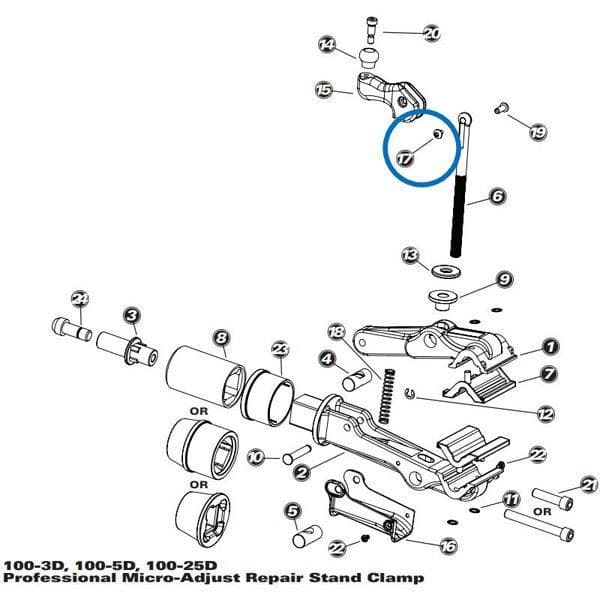 Park Tool 1965 - Handle Screw Cap - 100-3D/5D/25D; 100-7X