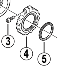 Shimano Spares FC-M970 adjust nut fixing bolt M3 x 9 mm