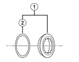 Shimano Spares CS-M771 lock ring and spacer