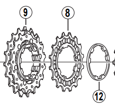 Shimano Spares CS-7900 sprocket 16T