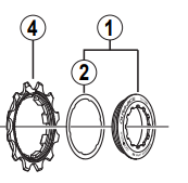 Shimano Spares CS-7900 Lockring and Spacer for 11T