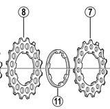 Shimano Spares CS-7800 and 6600 sprocket 15T