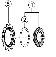 Shimano Spares CS-6600 sprocket 14T