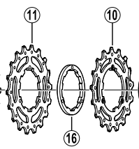 Shimano Spares CS-6600 sprocket 19T