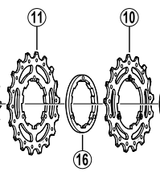 Shimano Spares CS-6600 sprocket 19T