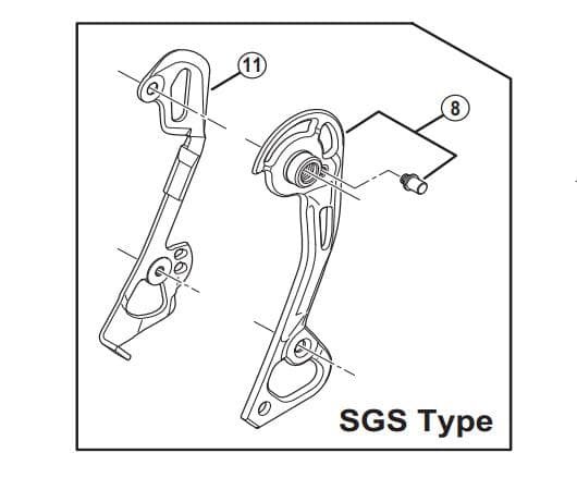 Shimano Spares RD-M980 inner plate; SGS-type