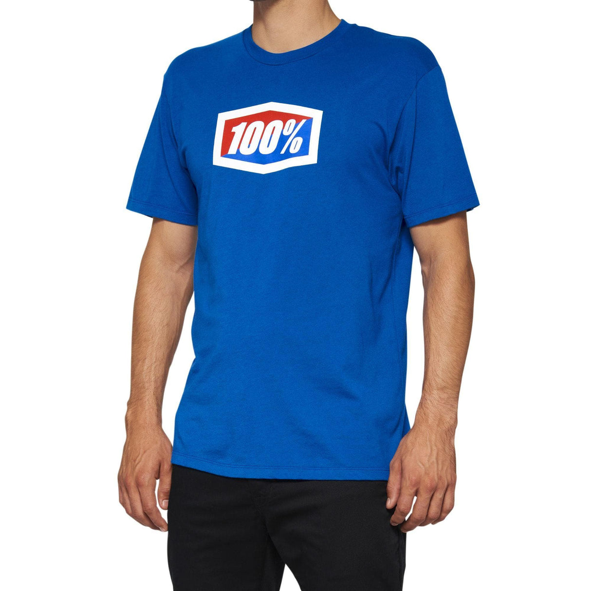 100% OFFICIAL Short Sleeve T-Shirt Royal M