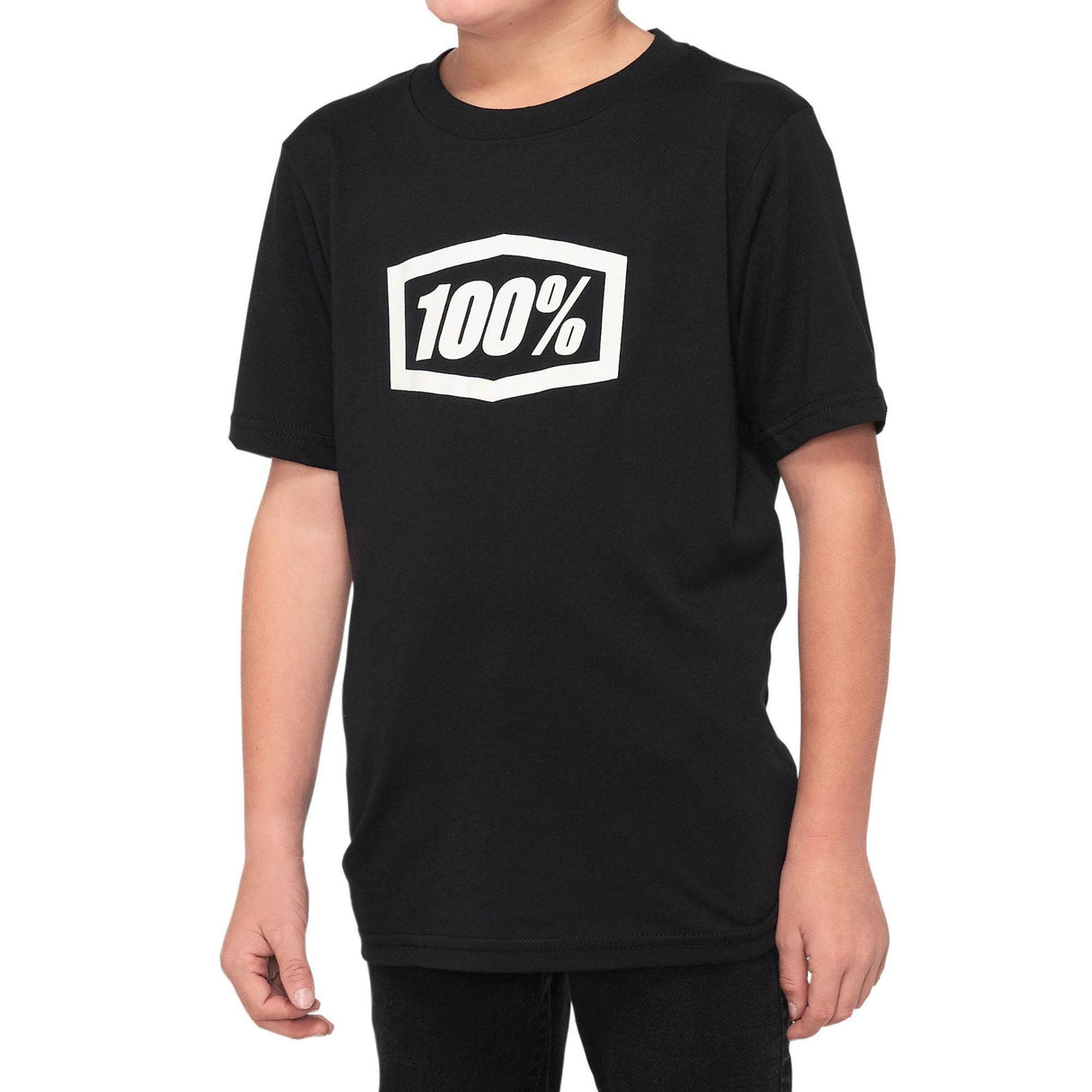 100% Icon Youth T-shirt Black XL