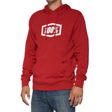 100% Icon Pullover Hoodie Deep Red XL