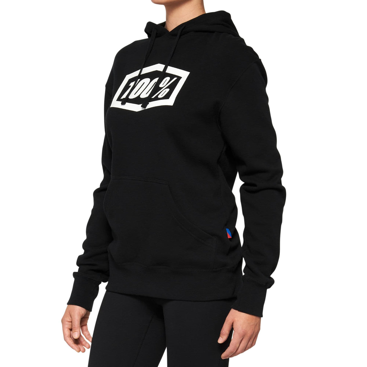 100% ICON Women's Pullover Hoodie Black L