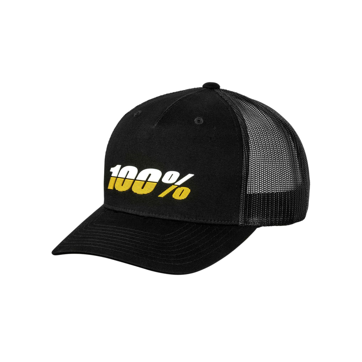 100% League X-Fit Snapback Hat Black