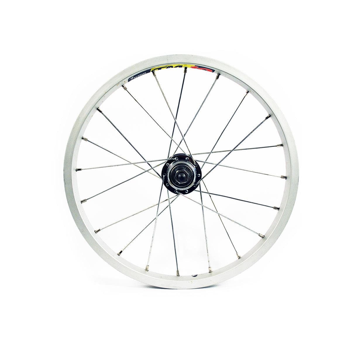 Wilkinson 20X1.75 Rear Wheel - Silver Bmx - 3/8 Solid Axle Silver Alloy Hub Silver Spokes, 36 Hole: Silver 20"